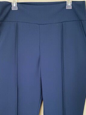 Heimish Women's High-Rise Pants 2XL Womens Blue Comfortable Side Pockets Pull On